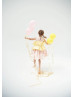 Pink And Yellow Taffeta Slit Back Flower Girl Dress